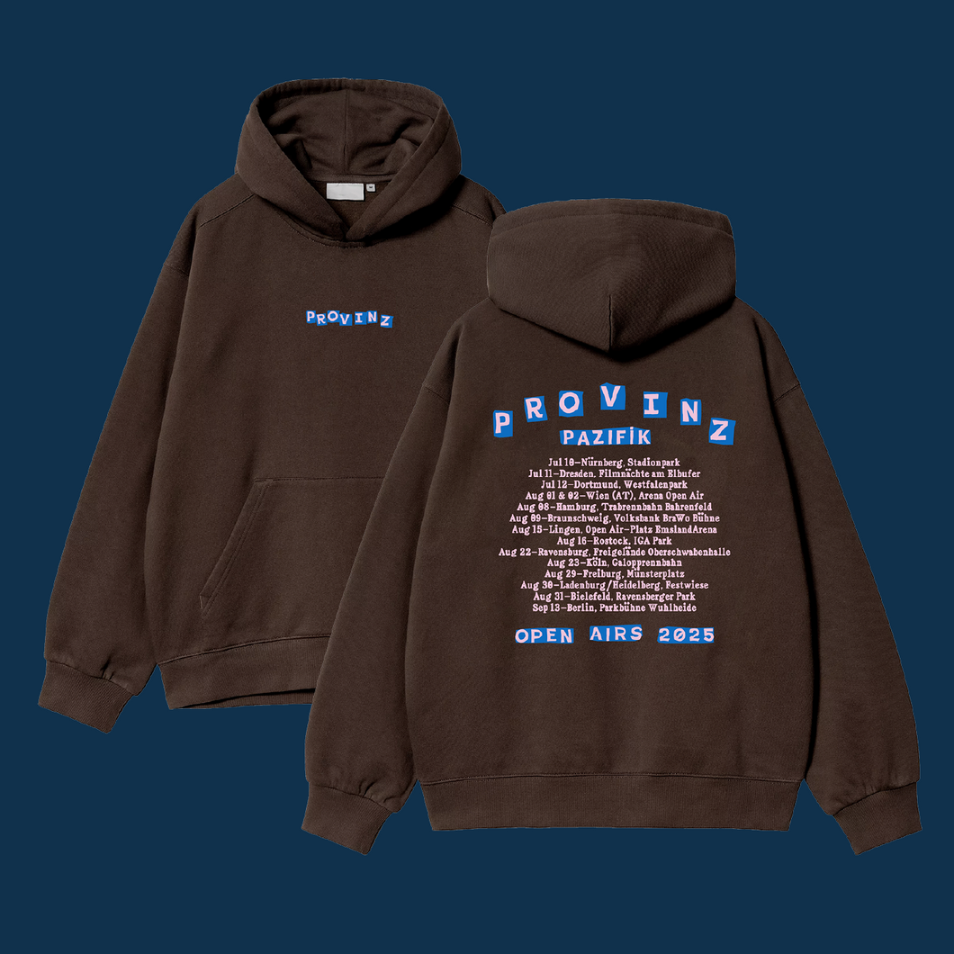 PROVINZ PAZIFIK-OPENAIRS Hoodie braun